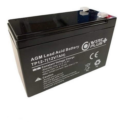Imagen 1 de 6 de Bateria Pila 12v 7ah Recargable Para Ups Cdp Apc Cerco Moto