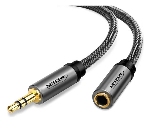 Cable Extensión De Audio Plug A Jack 3.5mm Trs Netcom 1.8 M
