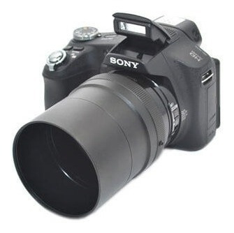 Kit Angulação Sony Hx100 Hx200 Tubo + Lente Grande Angular