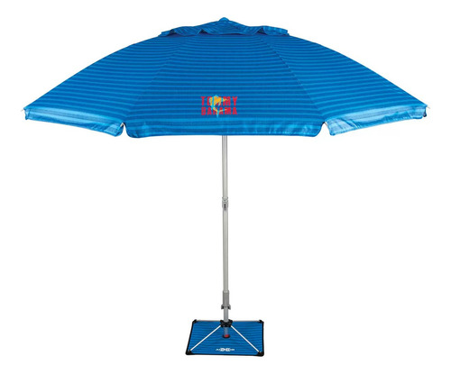 Sombrilla Para Playa Tommy Bahama 2.4 M Color Azul Rayado