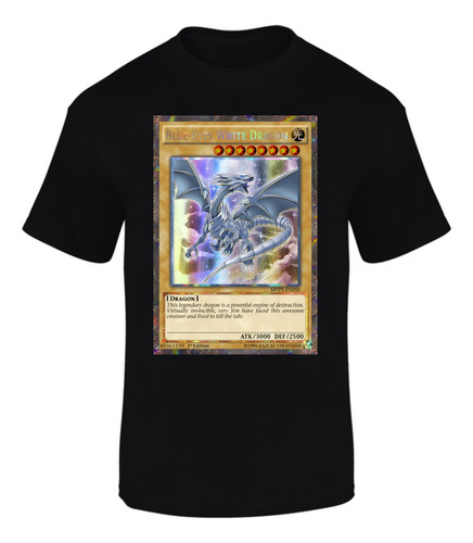 Camiseta Manga Corta Carta Especial Yu-gi-oh Series Black 