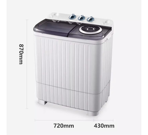 Lavadora Doble Tina Carga Superior Semi-automática Eficiente