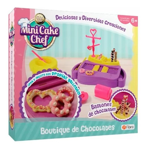 Juego De Comida Mini Cake Chef Boutique De Chocolates Color Rosa