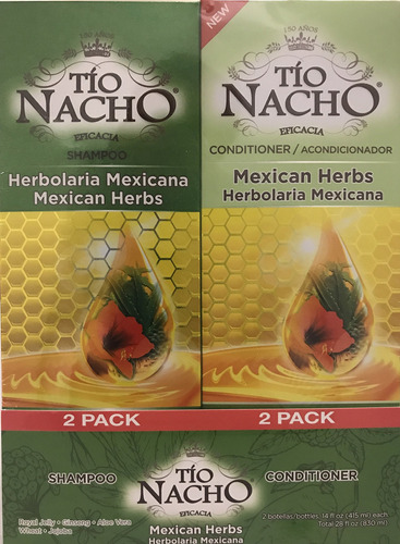 Tio Nacho Mexicano Hierbas Champú Y Acondicionador, Indivi.