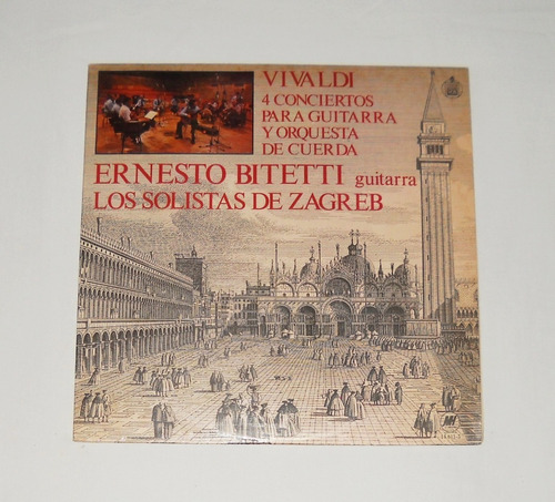 Ernesto Bitetti Solistas De Zagreb Vivaldi 4 Conciertos Lp