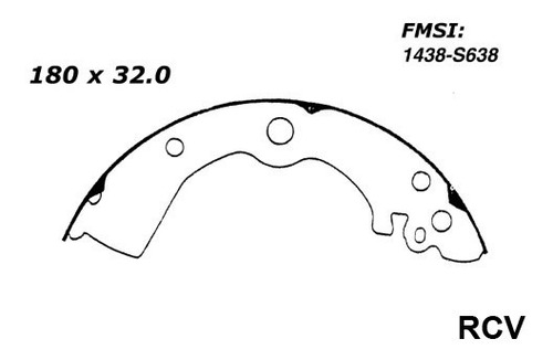 Balata Tambor Trasera Para Nissan Tsuru  2007 S/e