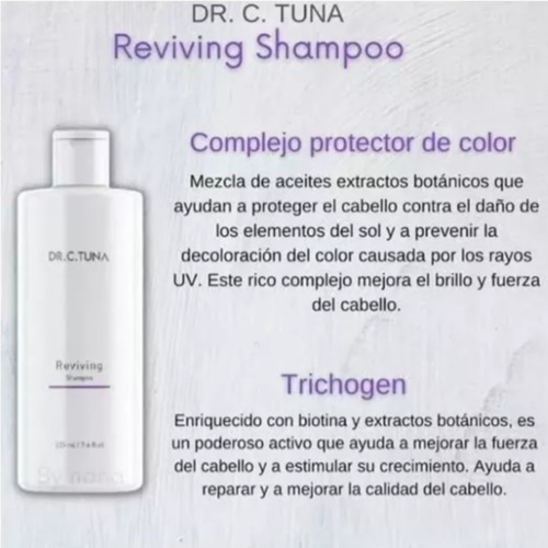 Shampoo Reviving Farmasi / Con Ajo,capixyl Y Trichogen