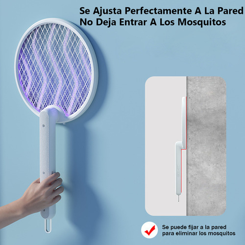 Matamoscas Eléctrico Recargable Y Matamoscas Con Luz Led