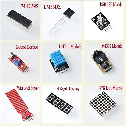 Kit Estudio Electronica Avanzado Compatible Arduino -uno R3