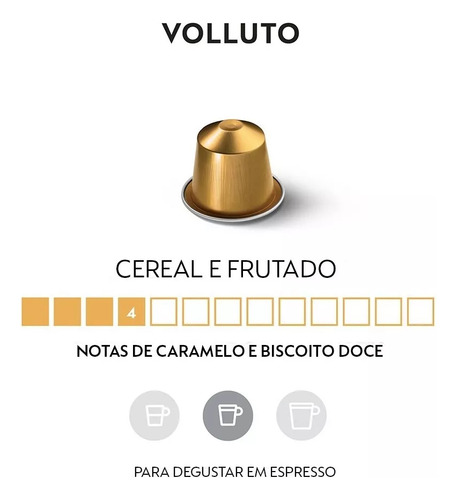 Cápsulas De Café Nespresso Espresso Volluto - 10 Cápsulas
