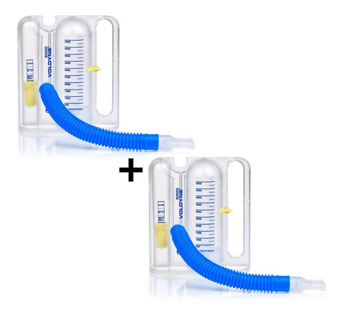 2 Inspirómetros Ejercitador Pulmonar Voldyne 5000 8884719009