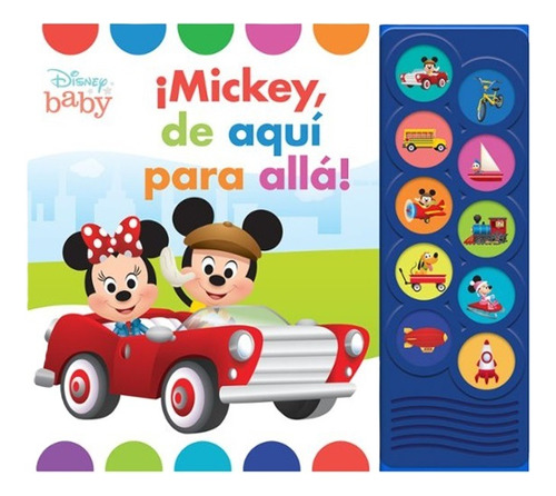 10 Botones Disney Baby Mickey De Aquí Para Allá -eurosurbook