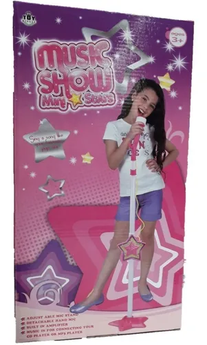 MICROFONO KARAOKE PARA NIÑA DOBLE TOY MINGYE