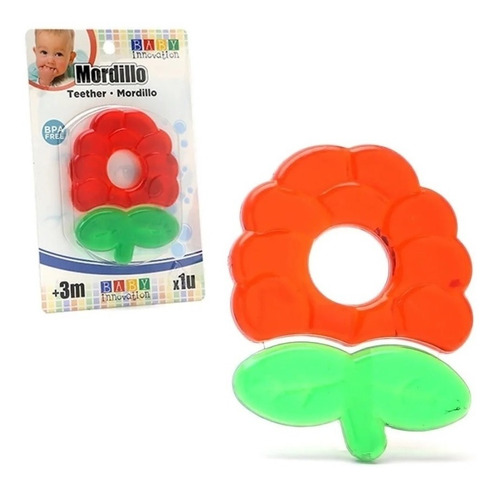 Baby Innovation Mordillo Bebe Rojo Verde 1 Unidad