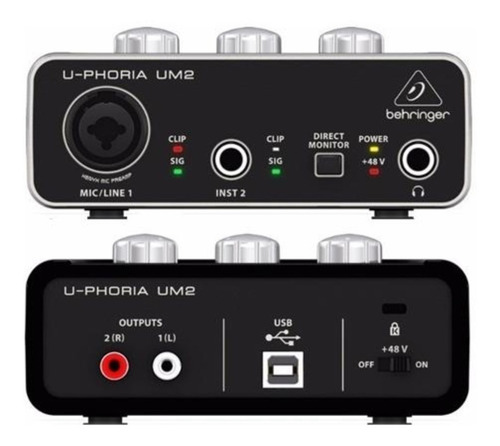 Imagen 3 de 7 de Kit Grabacion Placa Um2 +mic Bm800+ Cable +auricular