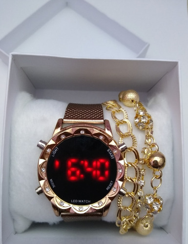 Lote Com 20 Relógios Digital Com Pulseiras E Caixa