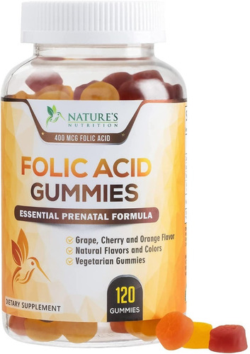 Acido Folico Natures Nutrition - Unidad a $2485