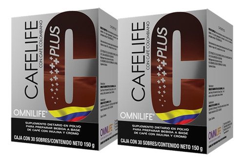 Cafelife 2 Cajas  60 Sobres - Unidad a $86500