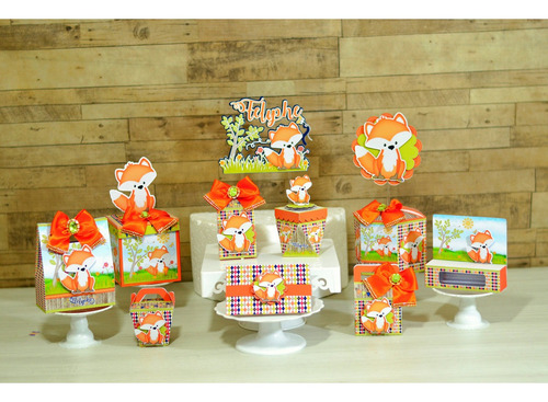Candy Bar Cajitas Zorrito