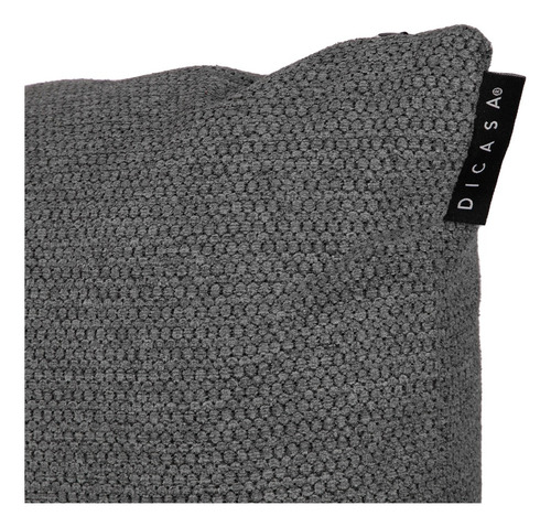 4 Cojines Riñoneras Rectangular Dicasa Rivo Delta Gris