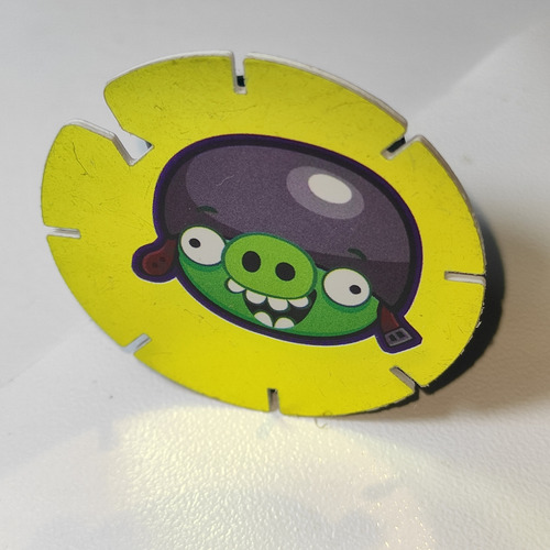 Mini Vuela Tazos Gold Angry Birds #68 Cerdo Cabo Sabritas (Usado)
