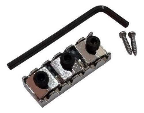 Nut Guitarra Com Trava Floyd Rose Cromada 42mm X 15,5mm