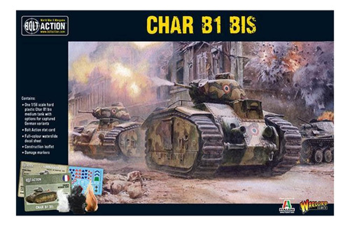 Miniatura Tanque Char B1 Bis 156 Segunda Guerra Mundial