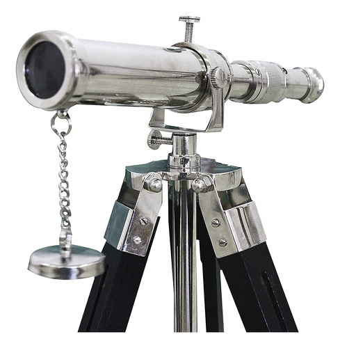 Telescopio De Latón Macizo Pirata Del Catalejo De Made...