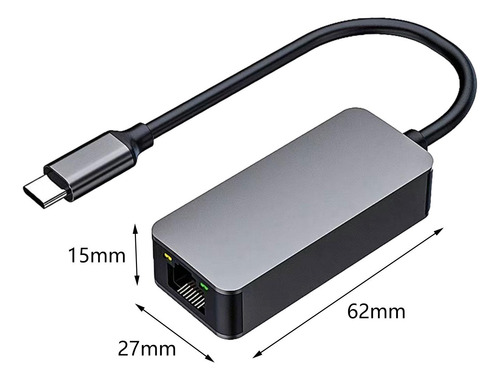 Adaptador Ethernet Con Puerto De Carga, Carcasa Puerto Usb