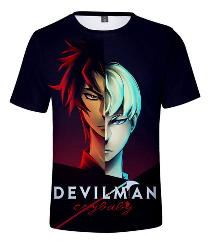 Polera De Anime Devilman Crybaby Unisex Para Adultos