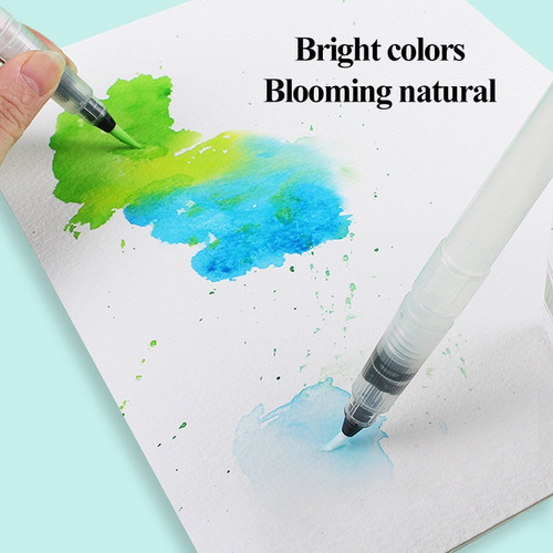 Fweaad Pintura Acuarela De 48 Colores, Brillo Perla +