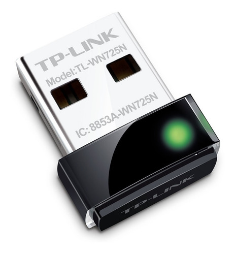 Placa De Red Wifi Usb Tp-link Tl-wn725n 150 Mbps Nano Wi-fi