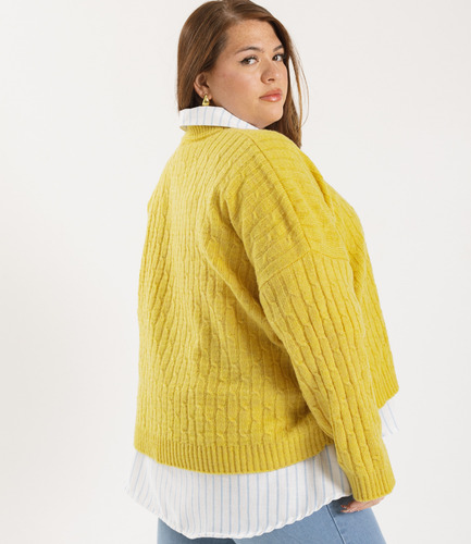 Sweater Mujer Manga Larga Frizado Valvinna Talles Especiales