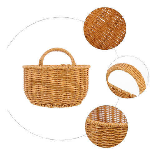 Cesta Tejida, Cesta De Pared Tejida, Cesta Colgante