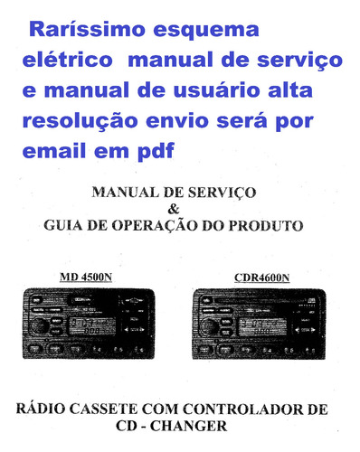   Raro Esquema Eletr Cdr 4600n Cdr4600n Cdr 4600 Cdr4600 Pdf