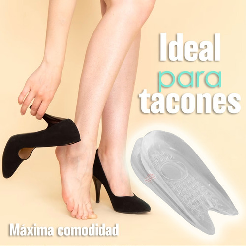 Imagen 6 de 9 de Plantillas Gel Silicon Talon Antideslizante Tacones 8723