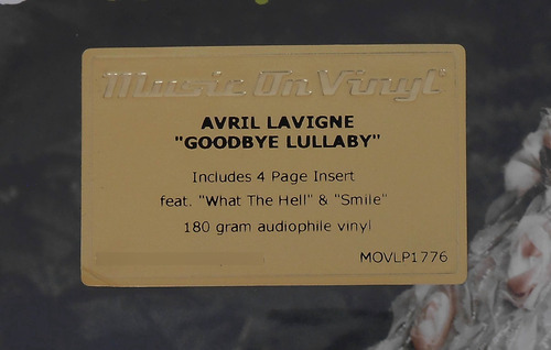 2 Lp Avril Lavigne Goodbye Lullaby 2017 Vinil 180gram Import