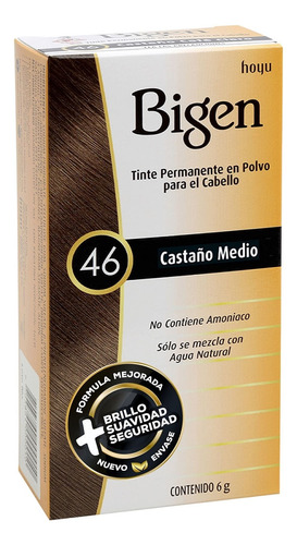 Tinte Bigen 46 Castaño Medio X 6g