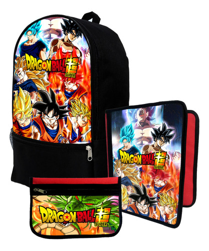 Mochila+ Funda Carpeta+ Cartu De Dragon Ball #248