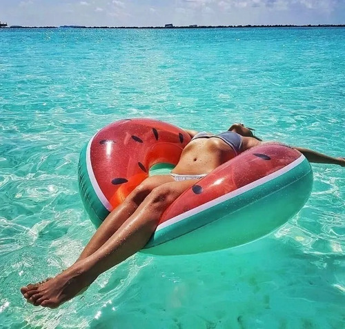 Flotador Con Diseño De Sandia Inflable 120cm Flotador Con Diseño De Sandia Inflable 120cm