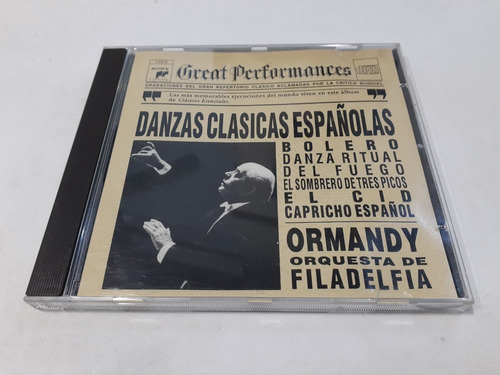 Danzas Clásicas Españolas, Ormandy - Cd 1993 Brasil Nm