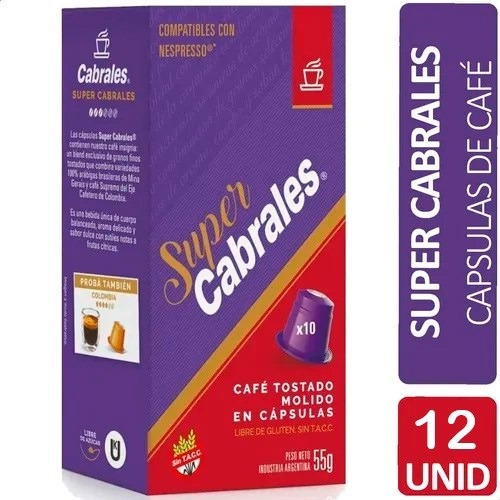 120x Capsulas Cafe Super Cabrales Espressarte Nespresso
