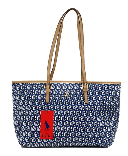 Bolsa Hpc Polo Tote Signature Azul Marino