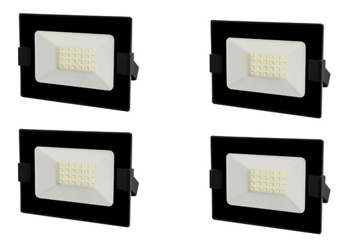 Imagen 1 de 5 de Reflector Led Bellalux 30w Luz Fría Exterior Pack X 4