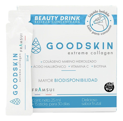 Goodskin Colageno + Metasitol Polvo Mujer Frutal