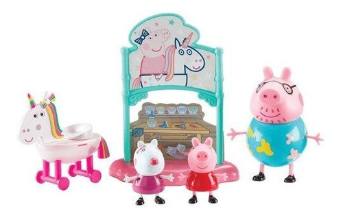 Peppa Pig - Playset Unicórnio Mágico - C/ 3 Figuras - Sunny