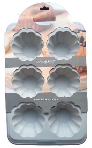 Molde Silicona Para Hacer 6 Muffins - Casasunco