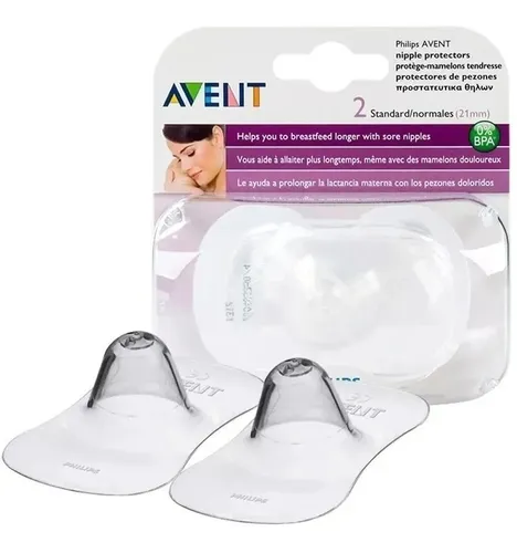 Set Lactancia Avent Pezoneras Conchas Extractor Y Vasos