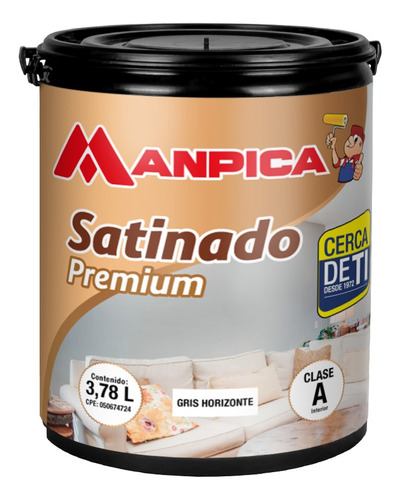 Pinturas Satinado Blanco Manpica Brillo Seda