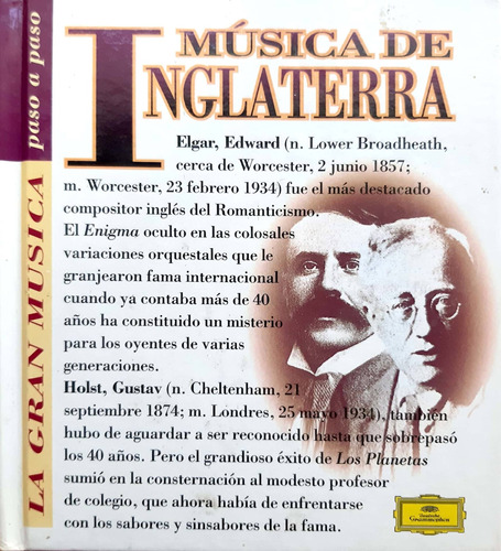 La Gran Música Paso A Paso Música De Inglaterra Elgar/holst*